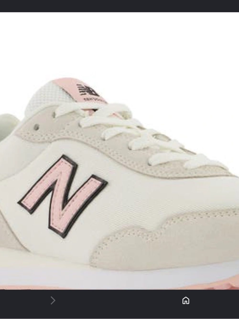 New Balance Kids Cream & Pink Athletic Sneakers
